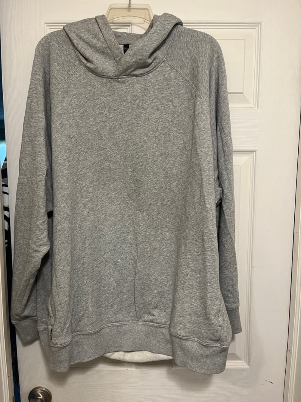 Fabletics Gray Lightweight Hoodie Sweatshirt 3XL Zip Pockets